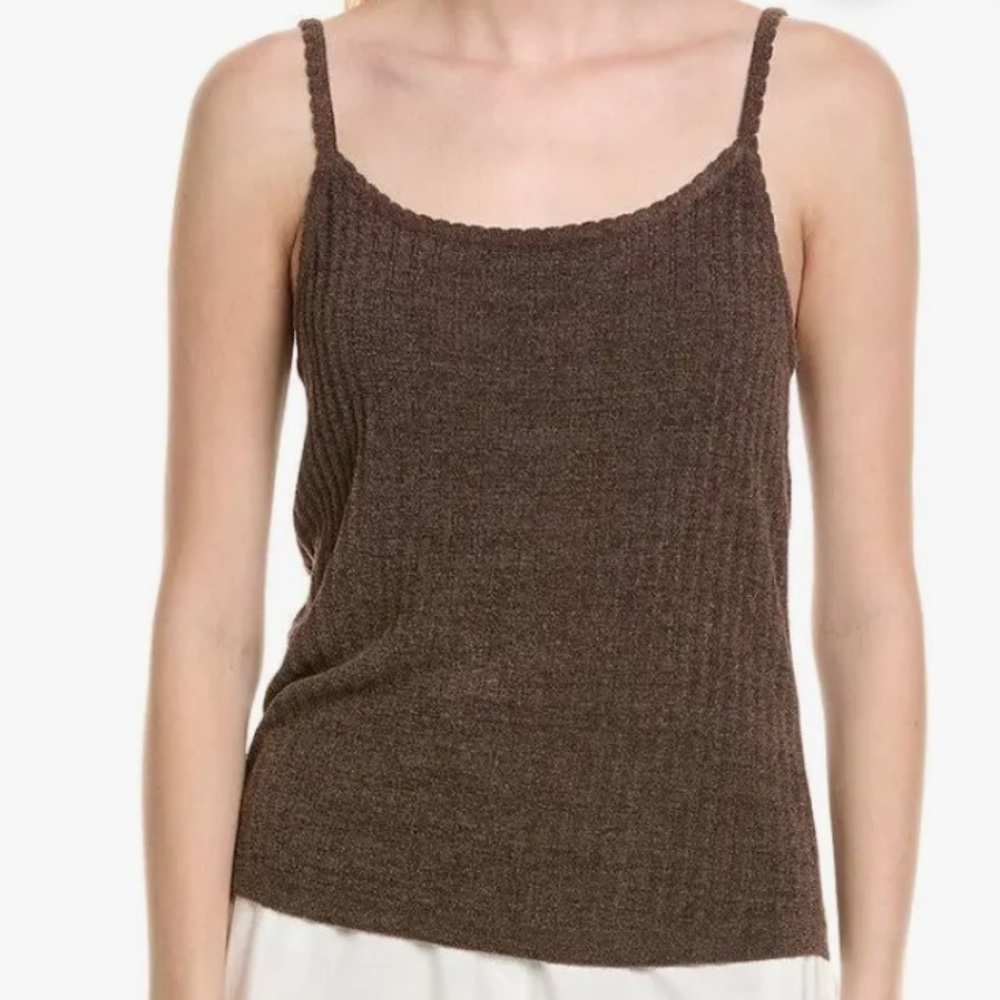 NWOT Barefoot Dreams Cozychic Ultra Lite Ribbed Tank in Java B6
